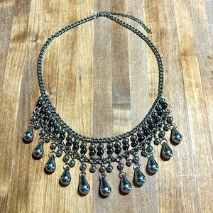 Paparazzi Multi-strand Silver Necklace with Gunmetal Bead Accents 🩶🖤